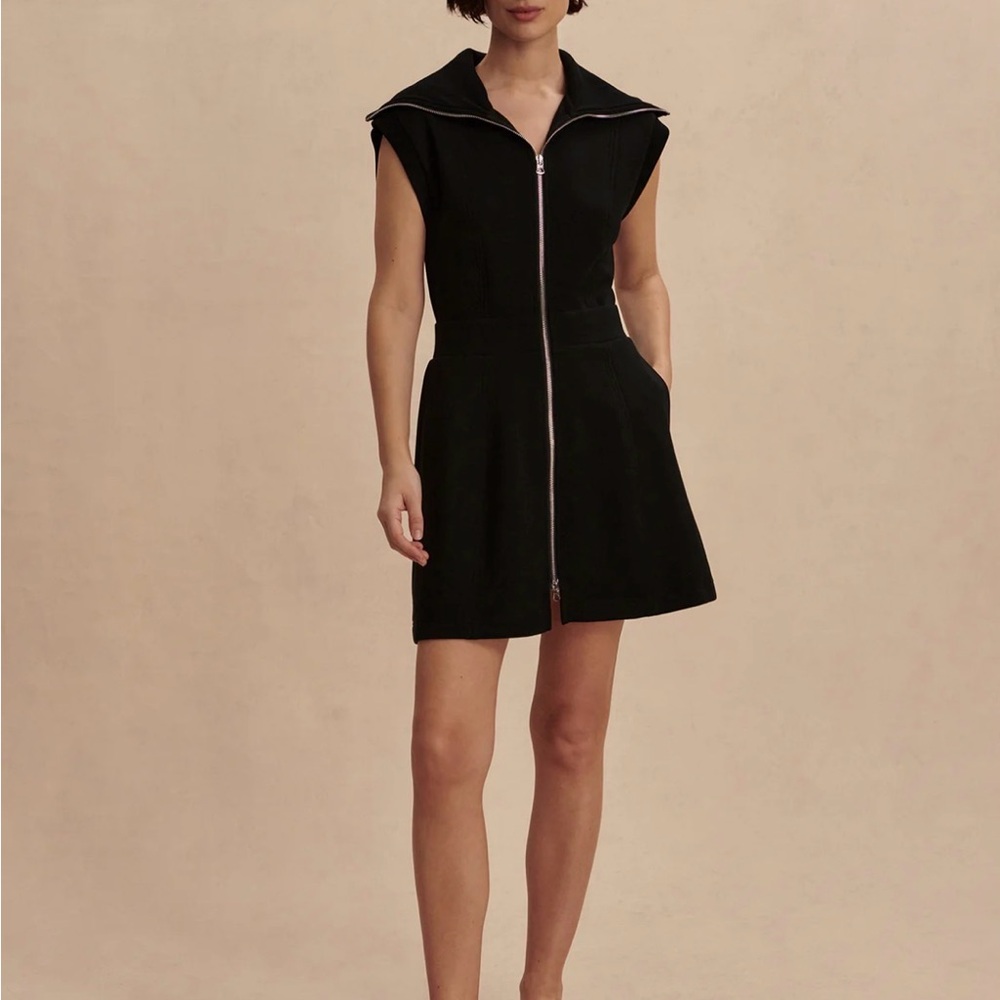 Varley Black Sleeveless Zip Dress - Picture 2 of 4